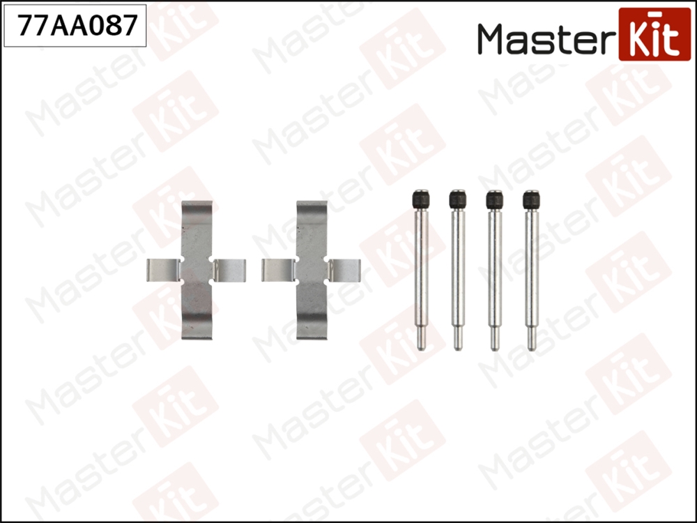 MASTERKIT 77AA087 Комплект установочный тормозных колодок AUDI 80 (81, 85, B2) 1978 - 1986