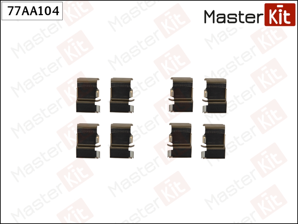 MASTERKIT 77AA104 Ремкомплект крепления тормозных колодок