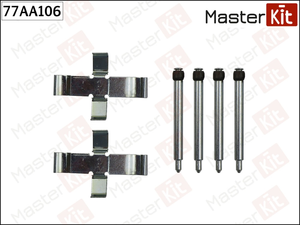 MASTERKIT 77AA106 Комплект установочный тормозных колодок MERCEDES E-CLASS (W210) 06-96-03-03 77AA106