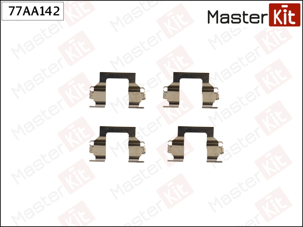 MASTERKIT 77AA142 Комплект установочный тормозных колодок Isuzu KB 02-,Opel Frontera A(U92) 92-98
