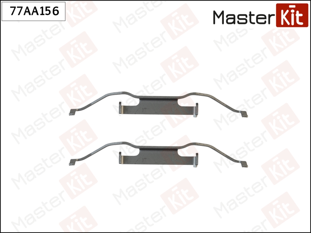 MASTERKIT 77AA156 Комплект установочный тормозных колодок BMW 5(E39),Z3(E36) 95-03