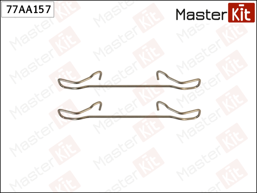 MASTERKIT 77AA157 Комплект установочный тормозных колодок Daewoo Nexia 95-08,Opel Corsa B(S93) 93-02