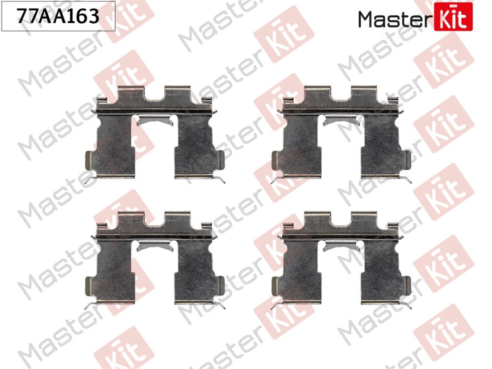 MASTERKIT 77AA163 Комплект установочный тормозных колодок Suzuki Vitara(ET,TA,TD) 88-02