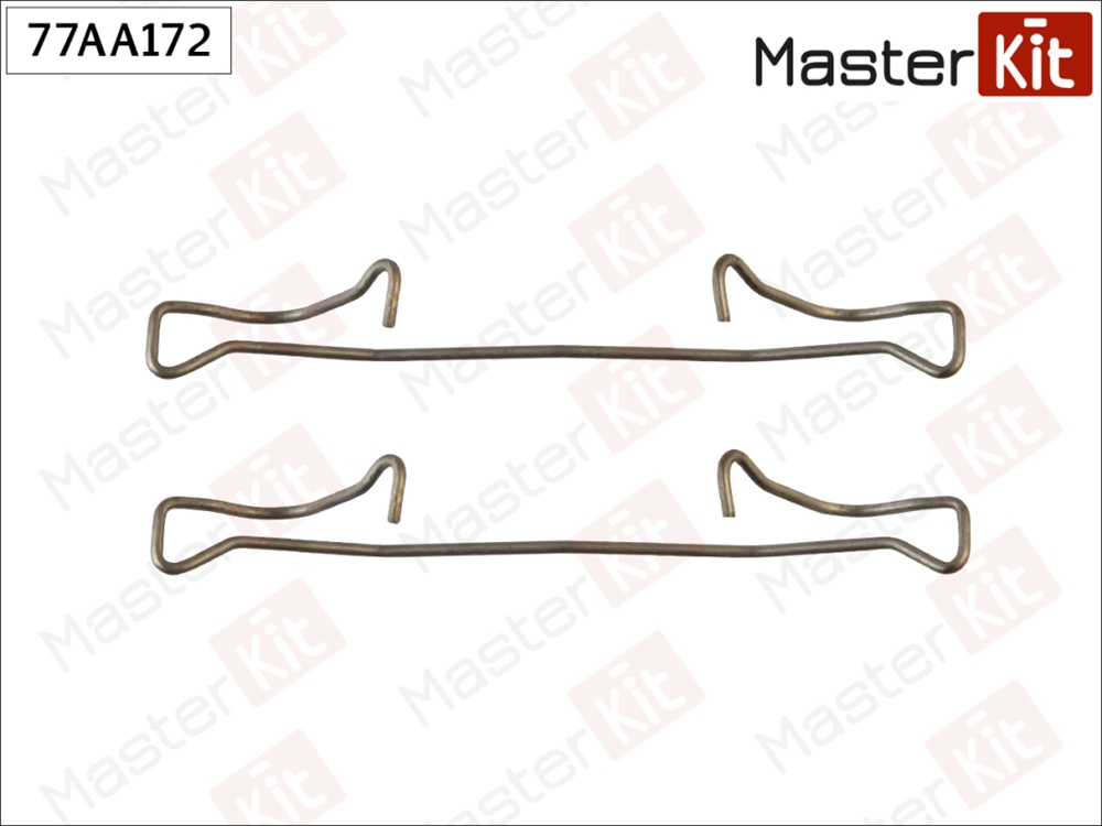 MASTERKIT 77AA172 Комплект установочный колодок тормозных