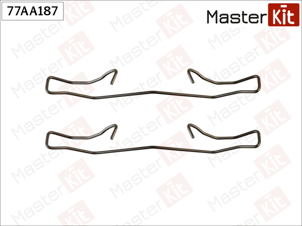 MASTERKIT 77AA187 Комплект установочный тормозных колодок RENAULT SCENIC II (JM0/1 ) 2003 -