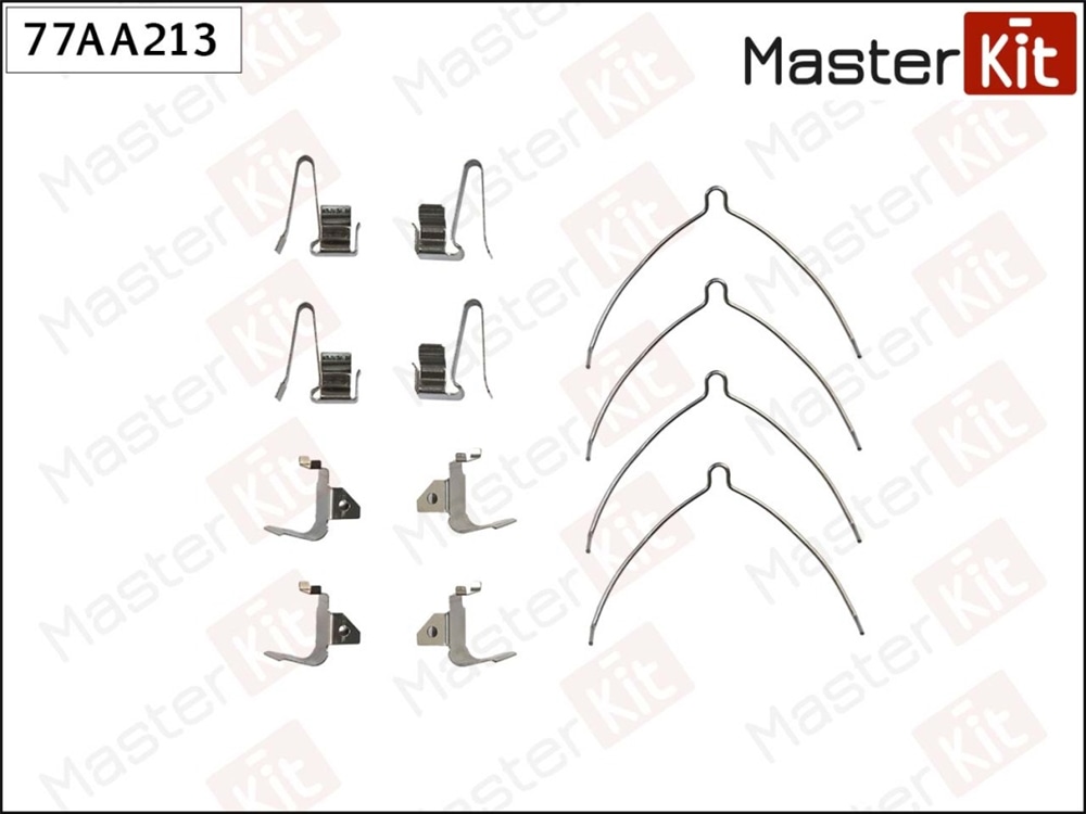 MASTERKIT 77AA213 Комплект установочный тормозных колодок TOYOTA PREVIA 05-90-08-00 77AA213