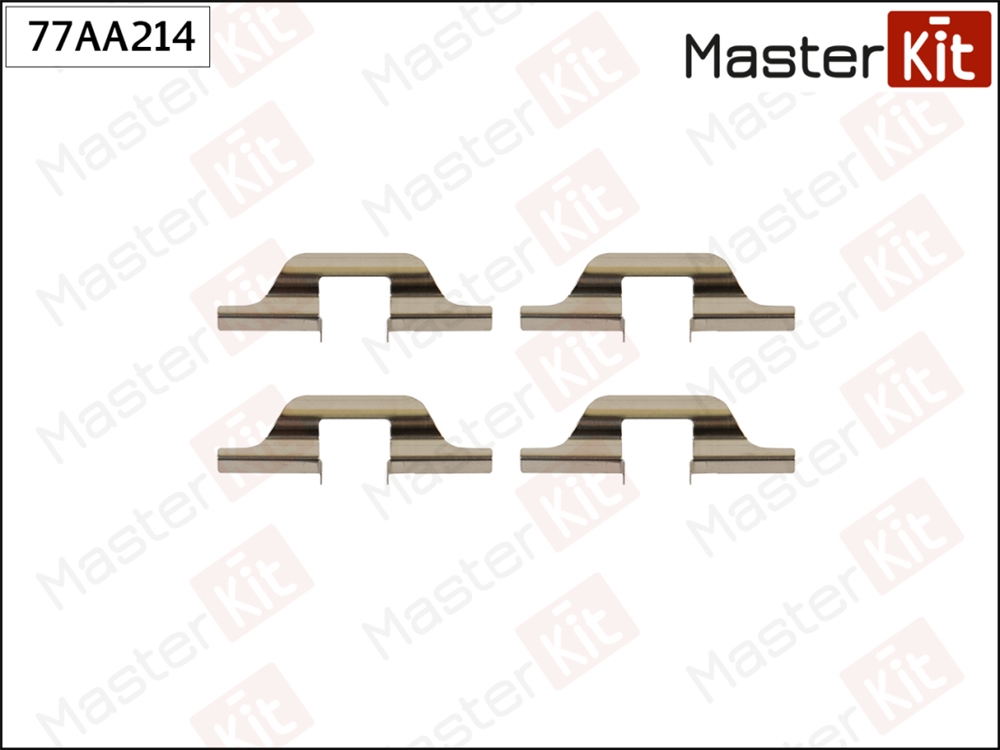 MASTERKIT 77AA214 Комплект установочный тормозных колодок Skoda Felicia II(6U1) 98-01,SEAT Ibiza II(6K1) 93-0