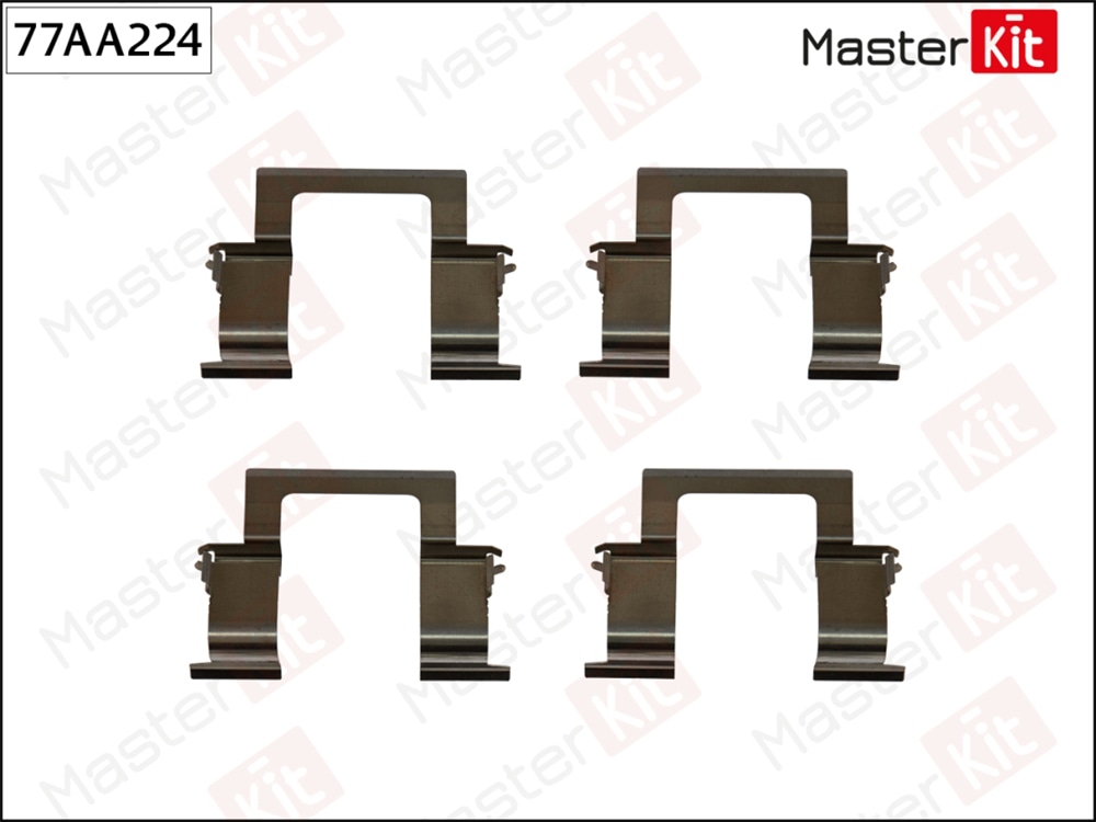 MASTERKIT 77AA224 Комплект установочный тормозных колодок Opel Frontera B(U99),Monterey B(M98) 98-02