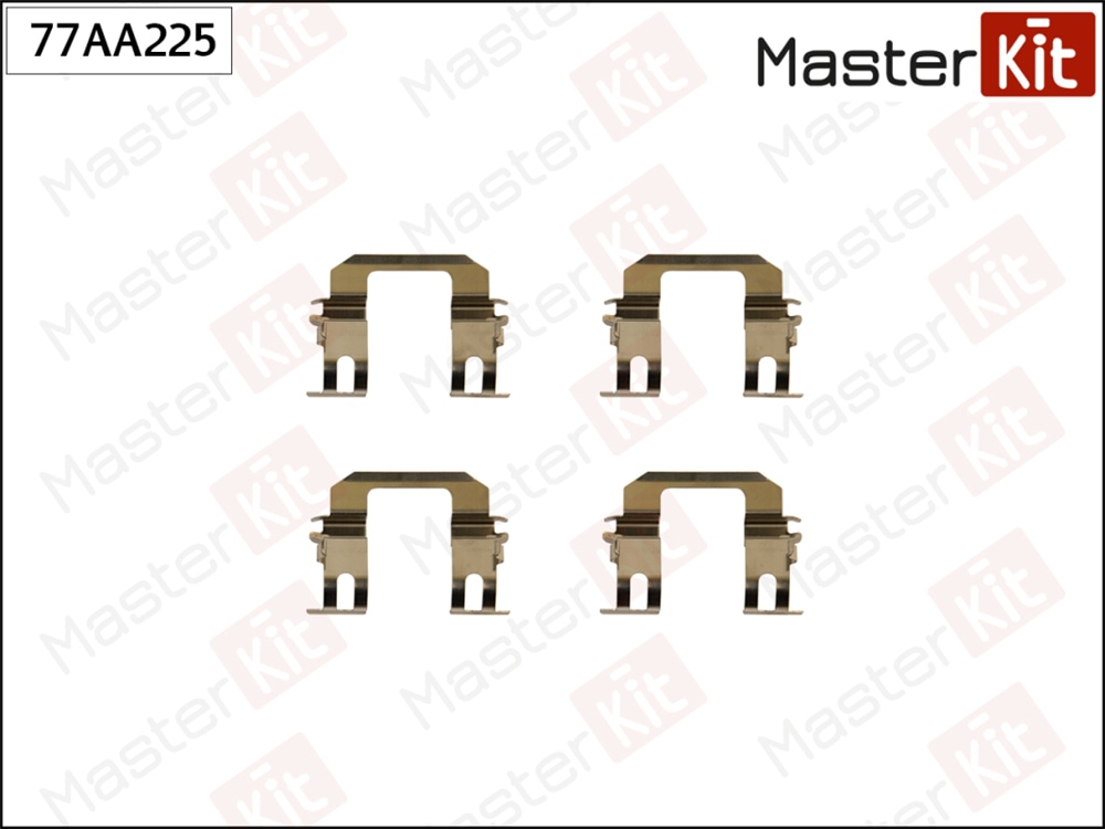 MASTERKIT 77AA225 Комплект установочный колодок тормозных opel monterey a (m92) 1991 - 1998
