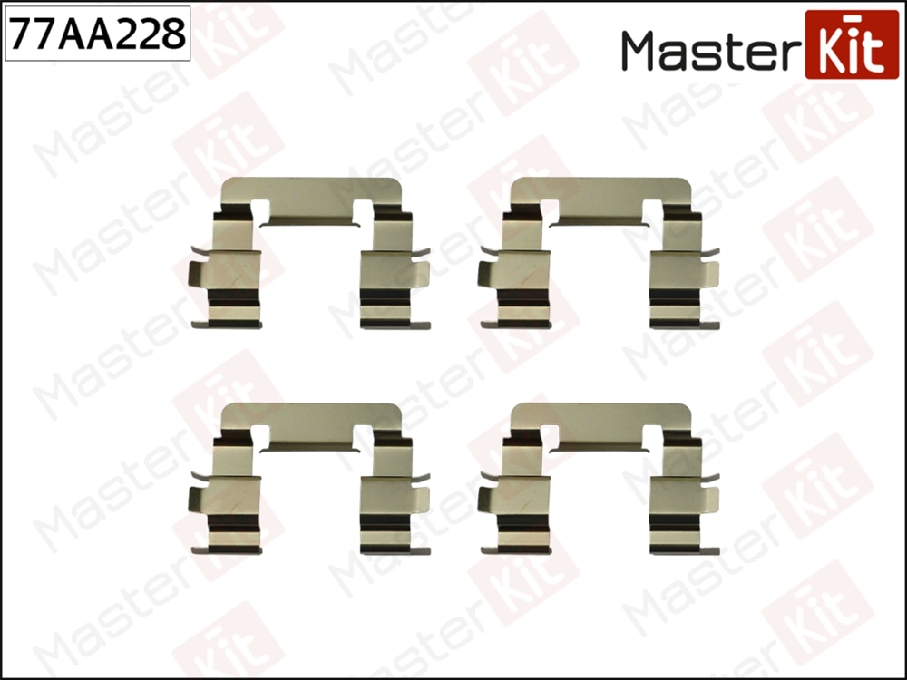 MASTERKIT 77AA228 Ремкомплект крепления тормозных колодок