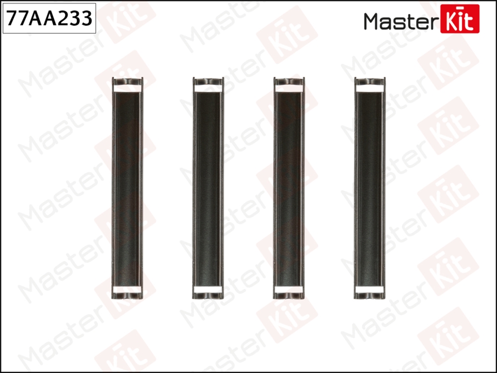 MASTERKIT 77AA233 Комплект установочный тормозных колодок MERCEDES-BENZ M-CLASS (W163) 98-