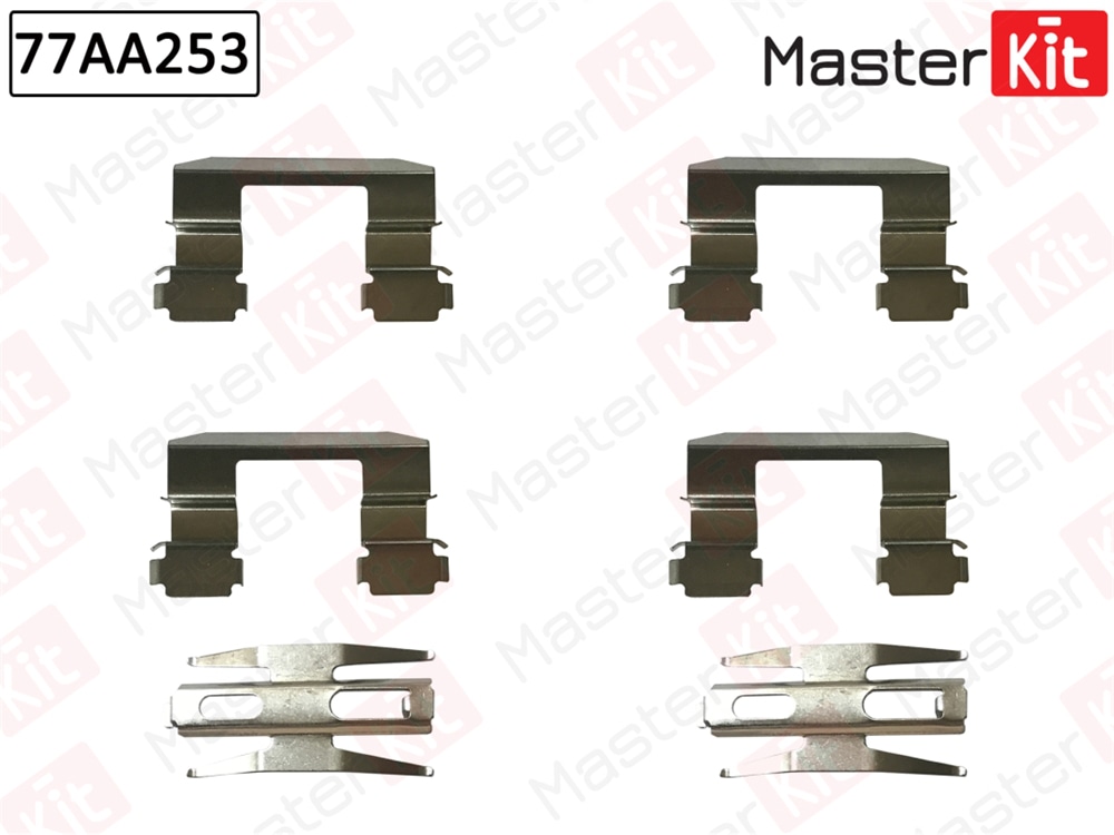 MASTERKIT 77AA253 Комплект установочный тормозных колодок Hyundai Elantra(XD),Matrix(FC) 00-10