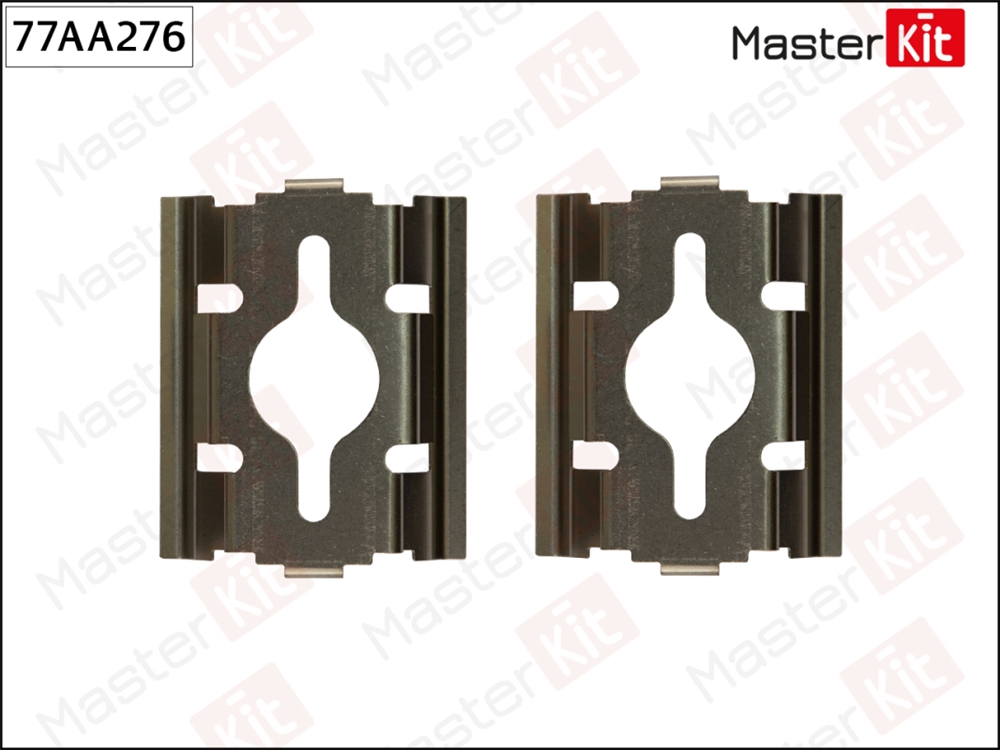 MASTERKIT 77AA276 Комплект установочный тормозных колодок FIAT DUCATO 03-94-, PEUGEOT BOXER 03-94- 77AA276