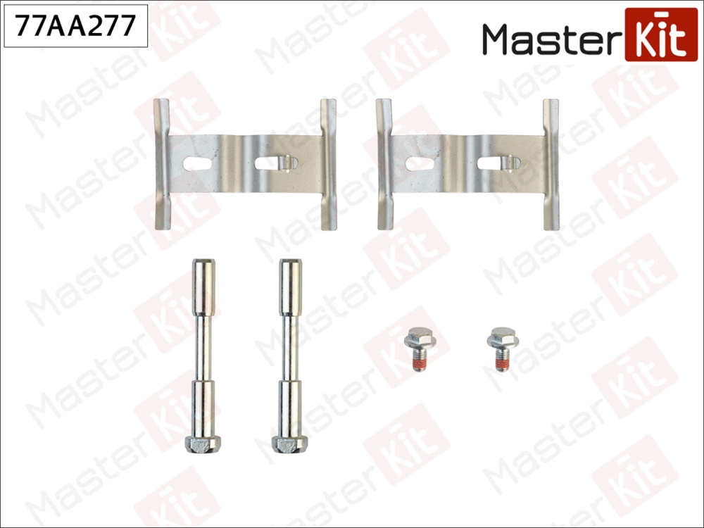 MASTERKIT 77AA277 Комплект установочный тормозных колодок VOLKSWAGEN TOUAREG 10-02-05-10, AUDI Q7 03-06-05-1 77AA277