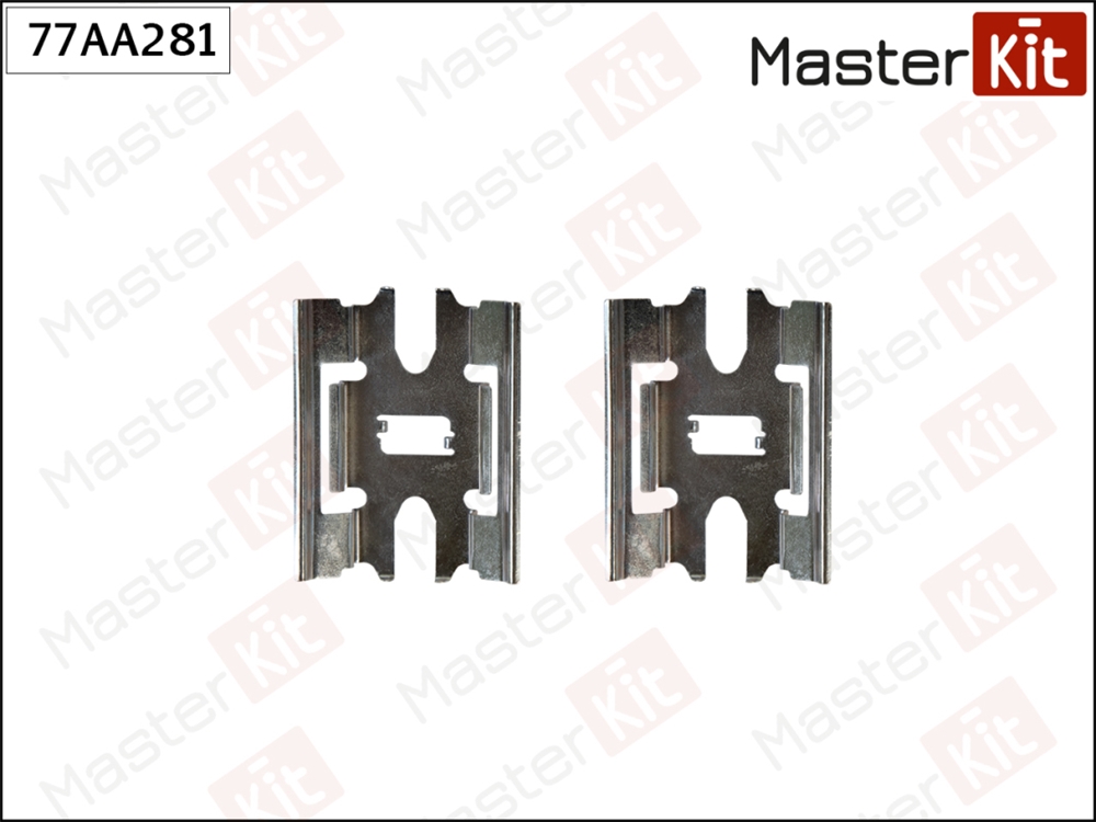 MASTERKIT 77AA281 Комплект установочный тормозных колодок MB Sprinter(904,905),Vario 96-