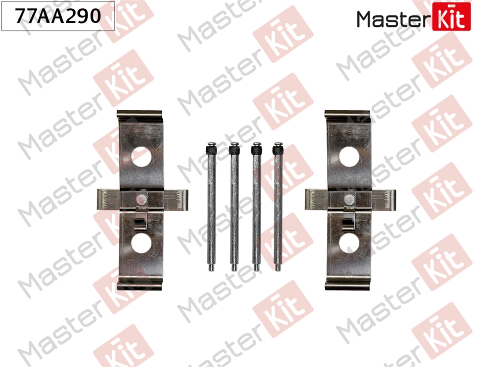MASTERKIT 77AA290 Комплект установочный тормозных колодок OPEL ASTRA J 2009 - 2015