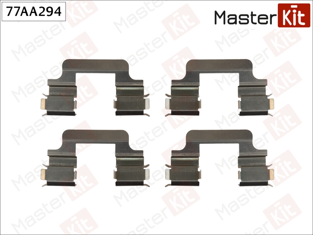 MASTERKIT 77AA294 Комплект установочный тормозных колодок Audi A3 (8P1) 2003 - 2013 77AA294