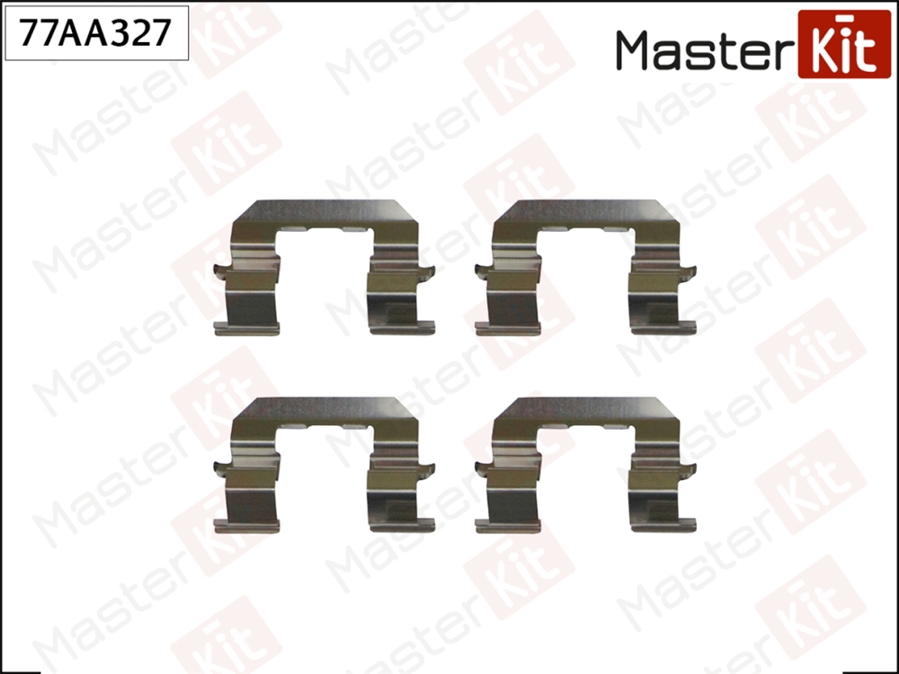 MASTERKIT 77AA327 Комплект установочный тормозных колодок NISSAN ALMERA CLASSIC 06-