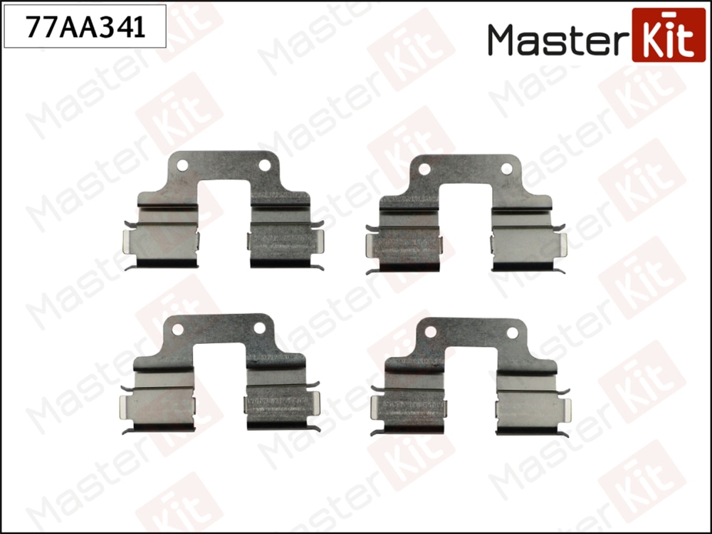 MASTERKIT 77AA341 Комплект установочный тормозных колодок  зад. LAND ROVER FREELANDER 06-