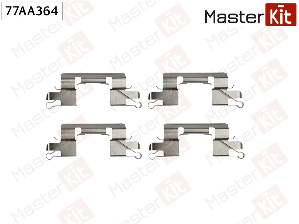 MASTERKIT 77AA364 Комплект установочный тормозных колодок Nissan PATHFINDER III (R51) 2005 - 77AA364