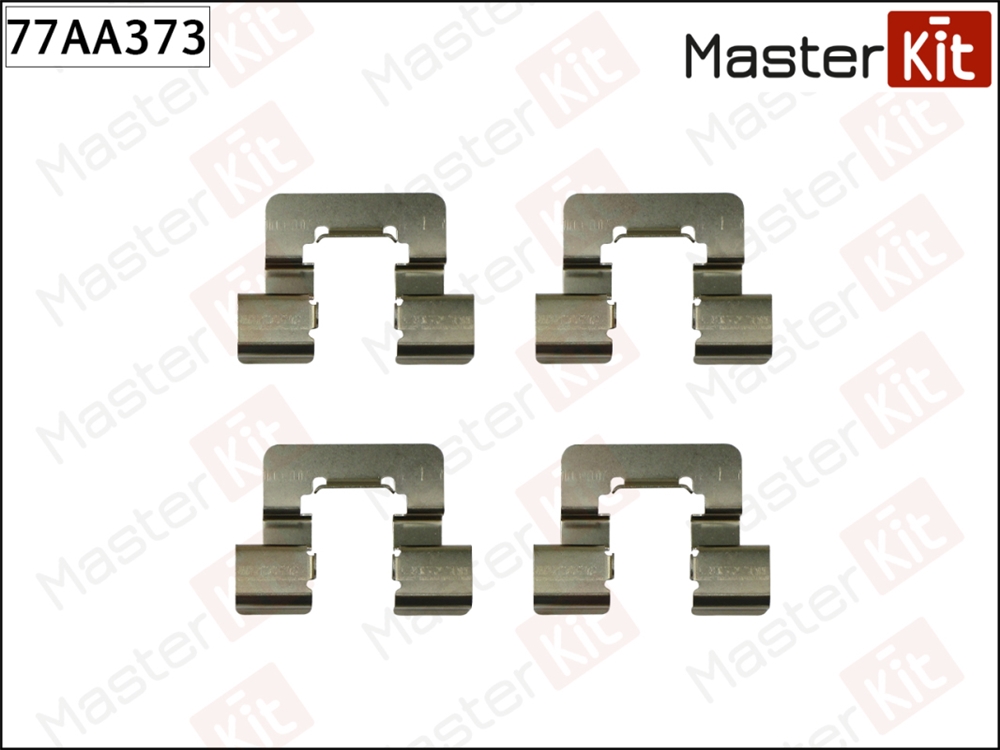 MASTERKIT 77AA373 Комплект установочный тормозных колодок Opel Insignia A(G09) 08-17,Saab 9-5(YS3G) 10-12