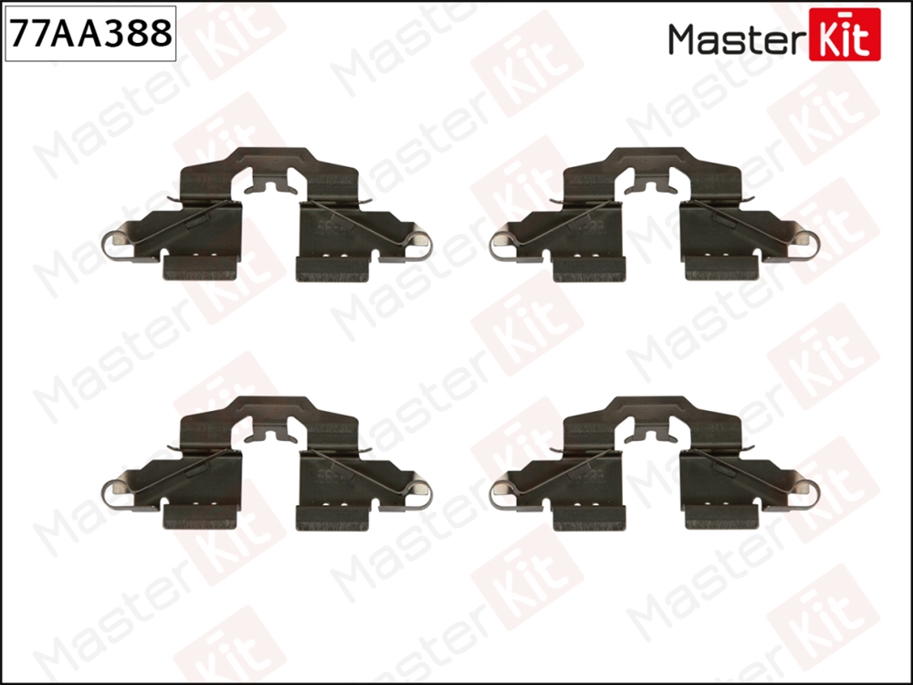 MASTERKIT 77AA388 Ремкомплект крепления тормозных колодок
