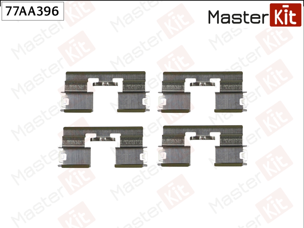 MASTERKIT 77AA396 Комплект установочный тормозных колодок CHEVROLET CRUZE (J300) 2009 -