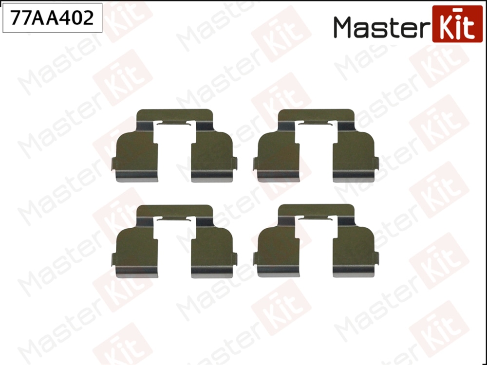 MASTERKIT 77AA402 Комплект установочный тормозных колодок Renault SANDERO 2008 - Masterkit