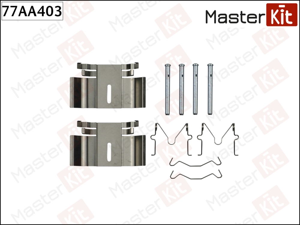 MASTERKIT 77AA403 Комплект установочный тормозных колодок TOYOTA RAV-4 06-00-11-05 77AA403