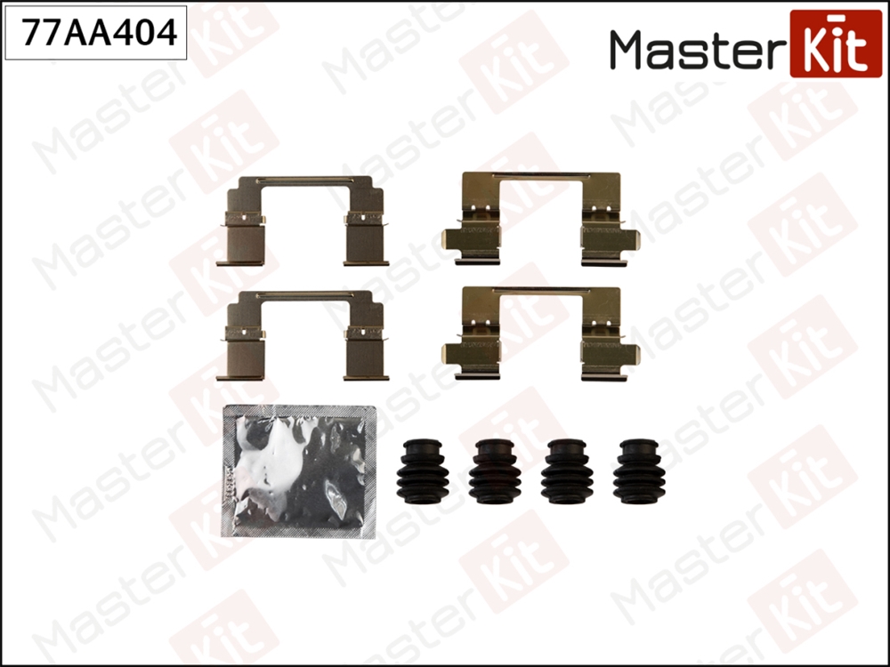 MASTERKIT 77AA404 Комплект установочный тормозных колодок Honda ACCORD VIII (CU) 2008 -