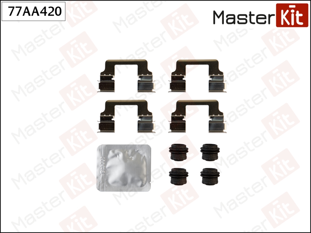 MASTERKIT 77AA420 Комплект установочный тормозных колодок Land Rover Range Rover IV(L405) 12-