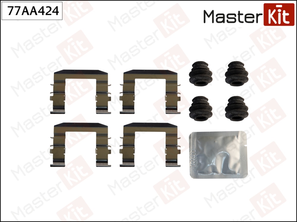 MASTERKIT 77AA424 Комплект установочный тормозных колодок Hyundai ix55 06-