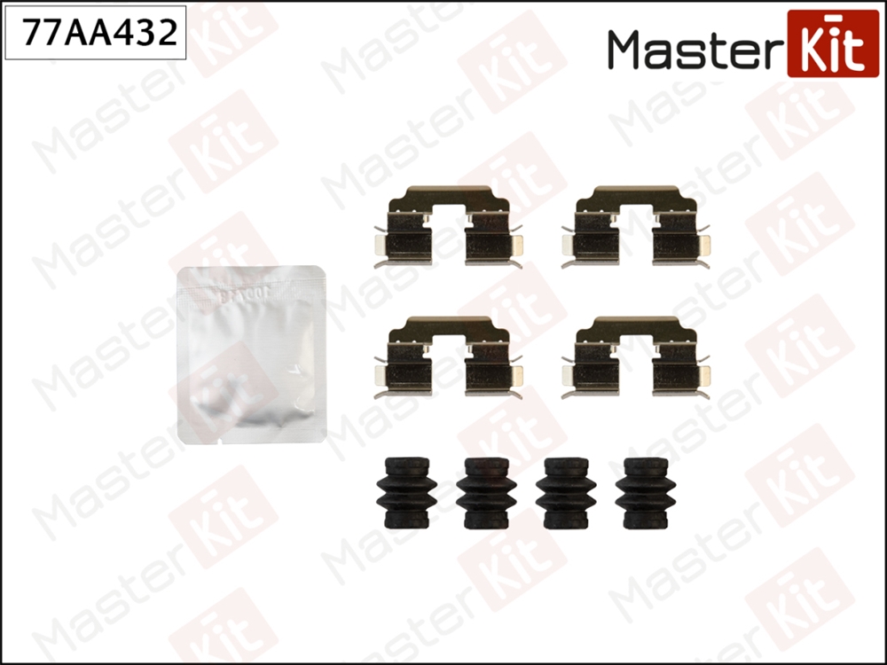 MASTERKIT 77AA432 Комплект установочный тормозных колодок MB A-Class(W176),B-Class(W246,W242) 11-