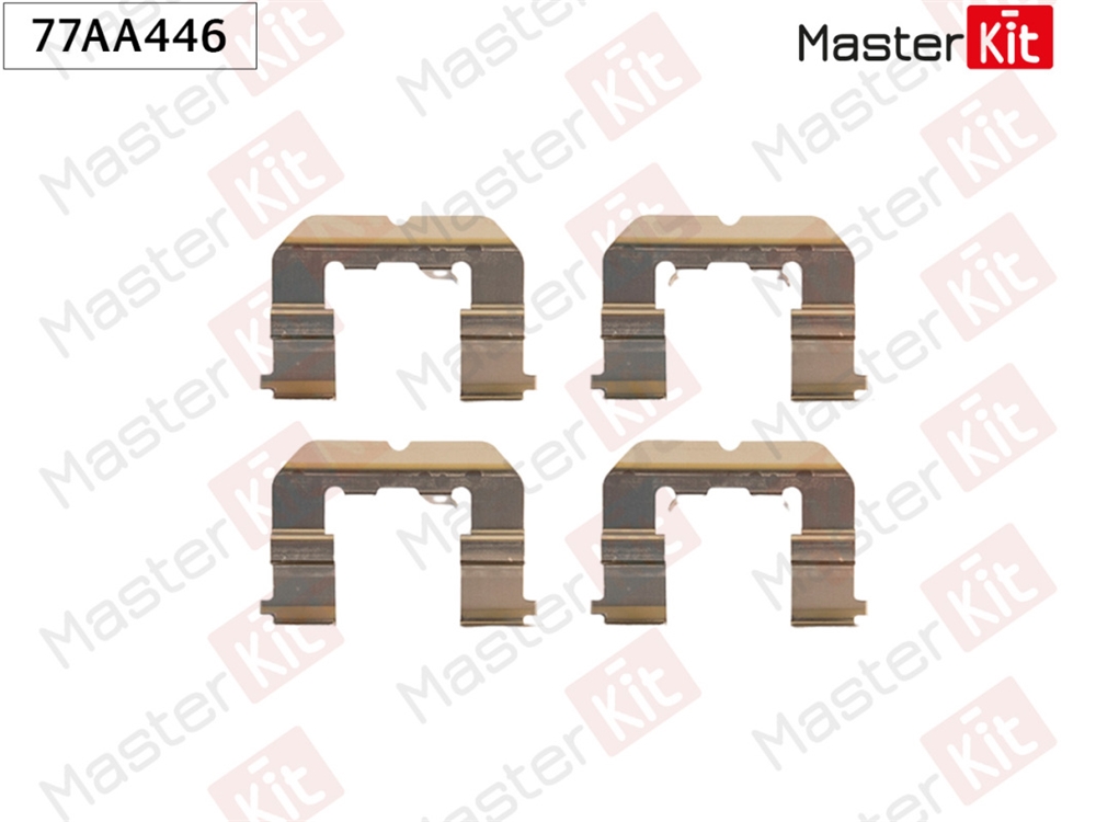MASTERKIT 77AA446 Ремкомплект крепления тормозных колодок | перед прав/лев |