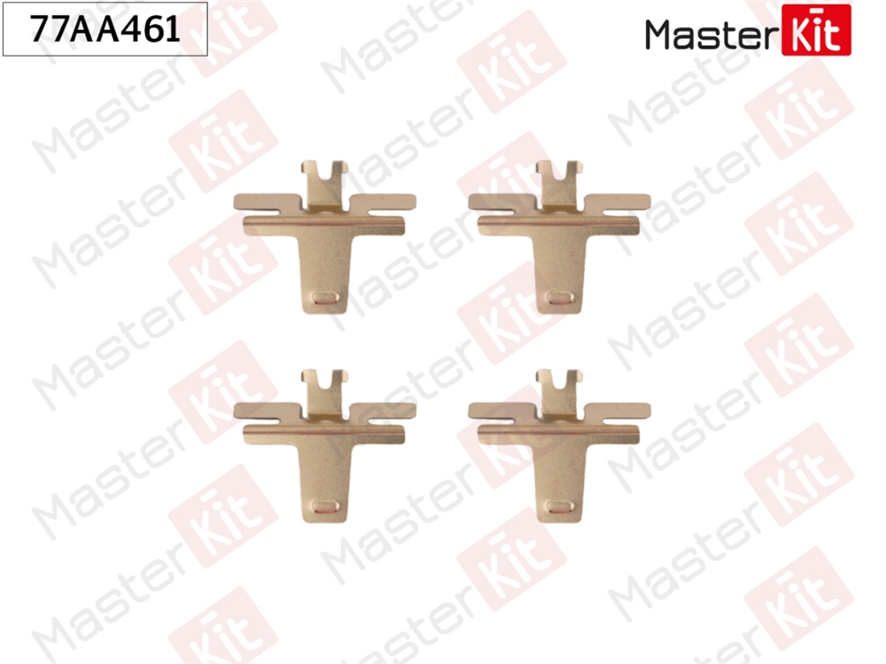 MASTERKIT 77AA461 Комплект установочный тормозных колодок CHEVROLET EPICA (KL1 ) 2005 -