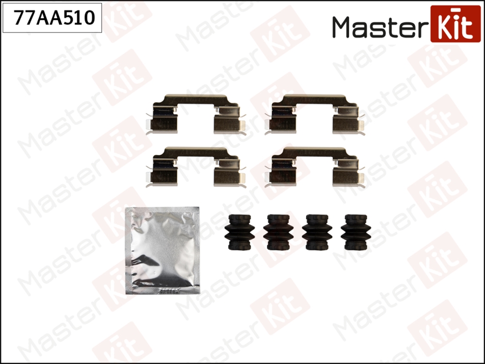 MASTERKIT 77AA510 Комплект установочный тормозных колодок MB S-Class(W222,V222,X222),SL(R231) 12-