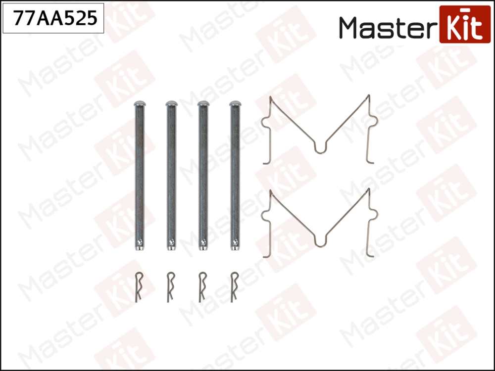 MASTERKIT 77AA525 Комплект установочный тормозных колодок MITSUBISHI PAJERO IV (V8 W, V9 W) 2006 -