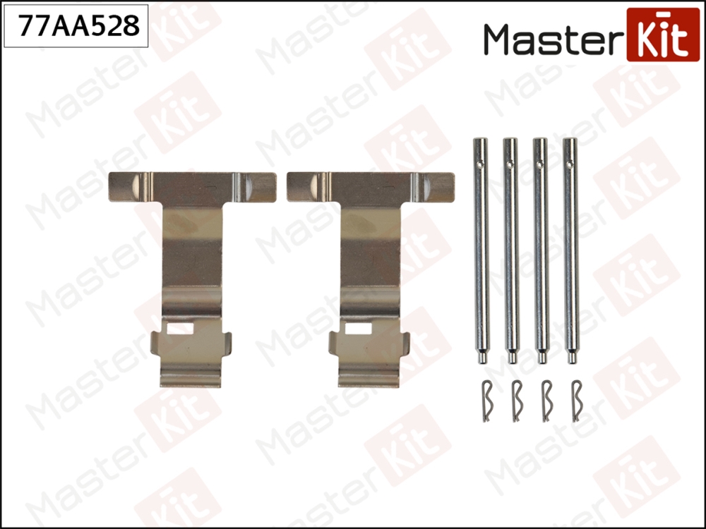 MASTERKIT 77AA528 Комплект установочный тормозных колодок Audi Q7(4LB) 06-16,Volvo XC90 I(275) 02-15