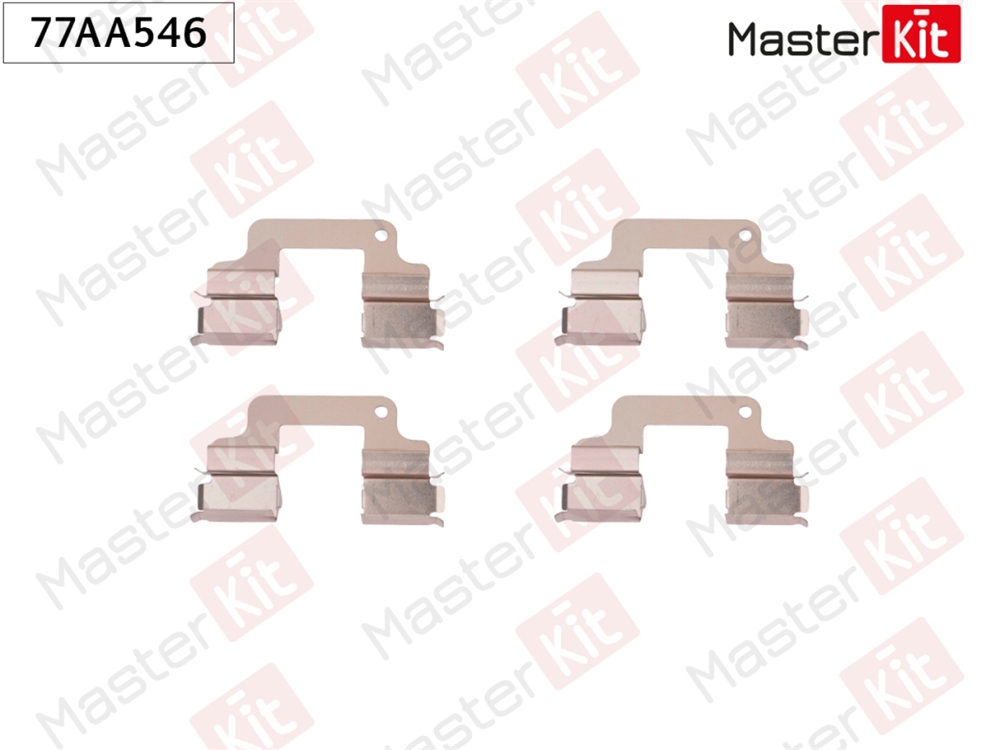 MASTERKIT 77AA546 Комплект установочный тормозных колодок Land Rover Freelander 2(L359) 06-14