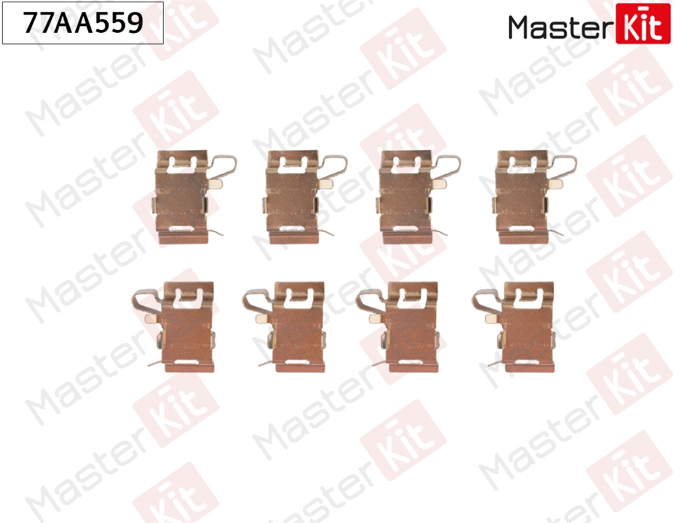 MASTERKIT 77AA559 Комплект установочный колодок TOYOTA CAMRY 2017