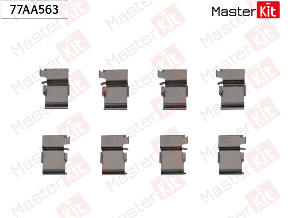 MASTERKIT 77AA563 Комплект установочный колодок TOYOTA FORTUNER ( N15 ,  N16 ) 2015 -
