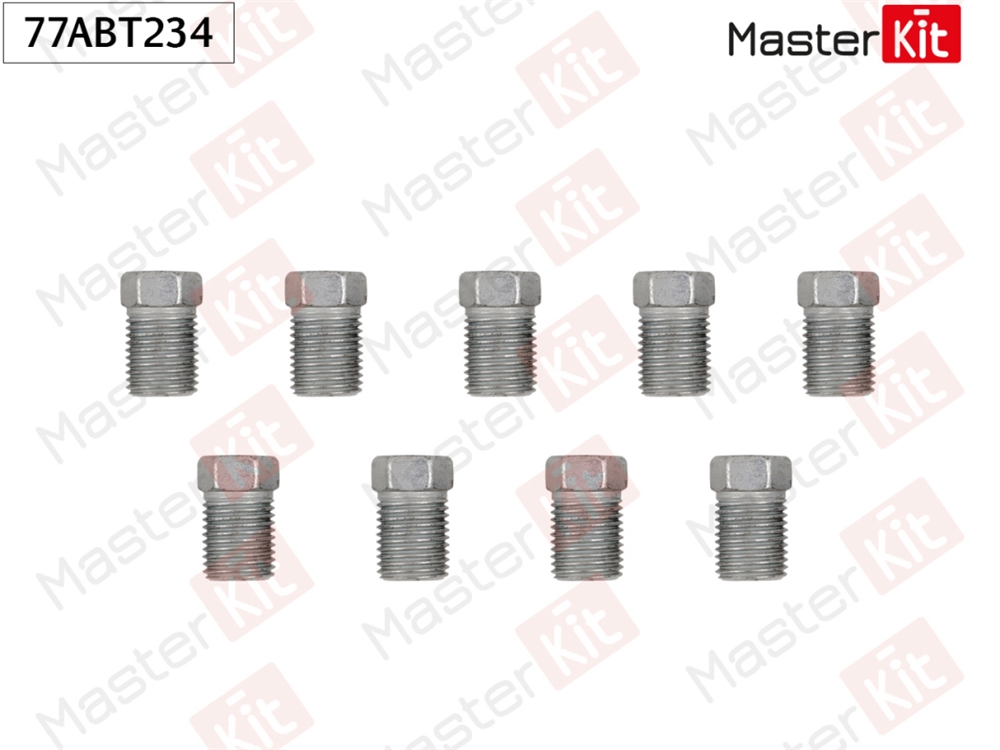 MASTERKIT 77ABT234 Штуцер тормозной трубки M10x1.0 L=21mm S=10 D=5.1mm