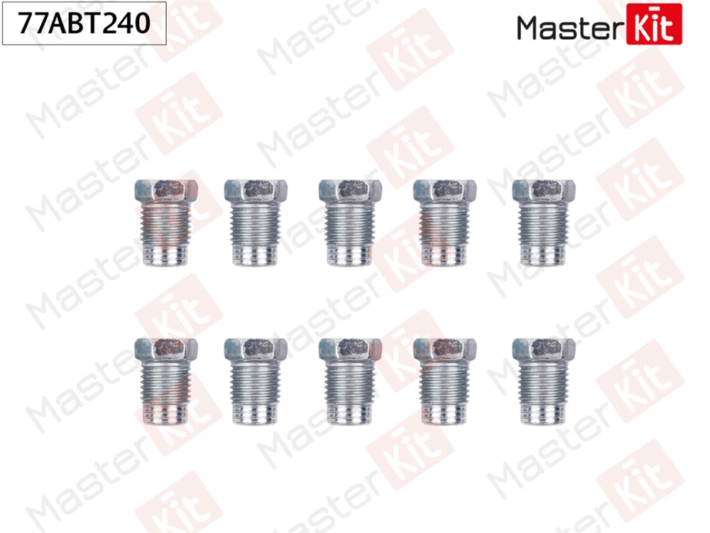 MASTERKIT 77ABT240 Штуцер тормозной трубки  M12X1.25 L 19mm S 13 D 6.5mm
