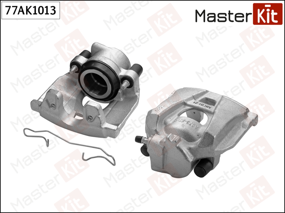 MASTERKIT 77AK1013 Суппорт тормозной перед. прав. Audi A4(8K2,8KH,8K5,B8),A5(8T3,8TA,8F7) 07-17