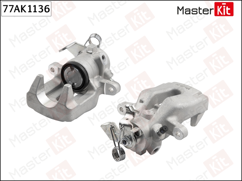 MASTERKIT 77AK1136 Суппорт тормозной  зад. лев. Citroen C3 I II 2002 -, DS3 2009 - 2015, Peugeot 207 SW (WK )  77AK1136 MASTERKIT
