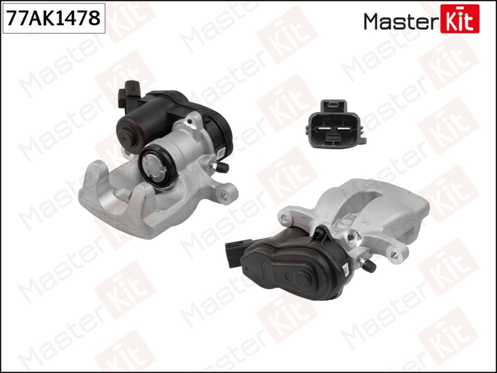 MASTERKIT 77AK1478 Суппорт тормозной зад. лев. Renault Fluence(L3 ),Megane III(KZ0/1,DZ0/1 ,BZ0/1 ) 08-