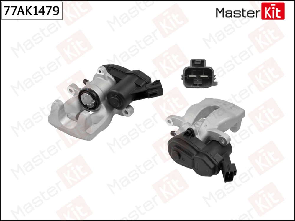 MASTERKIT 77AK1479 Суппорт тормозной зад. прав. Renault Fluence(L3 ),Megane III(KZ0/1,DZ0/1 ,BZ0/1 ) 08-