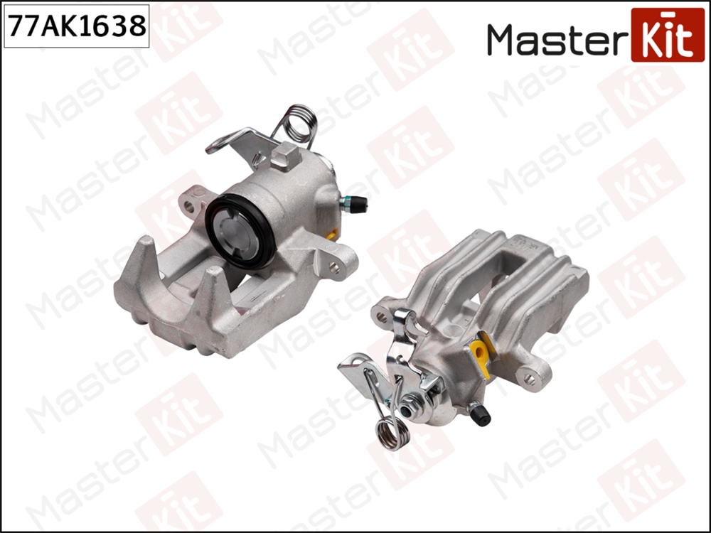 MASTERKIT 77AK1638 Суппорт тормозной зад. лев. Skoda FABIA I (6Y2) 1999 - 2008, FABIA II (542) 2006 - 2014, RAPID (NH3) 77AK1638