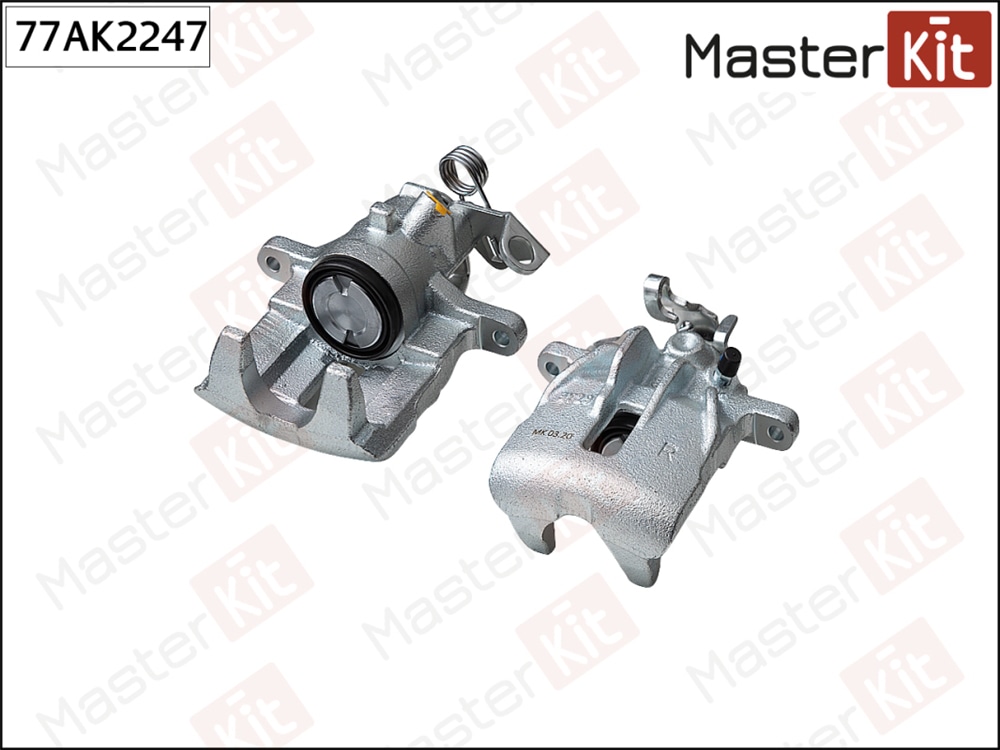 MASTERKIT 77AK2247 Суппорт тормозной зад. прав. Opel Vivaro A(X83) 01-,Renault Trafic II(FL,EL,JL) 01-