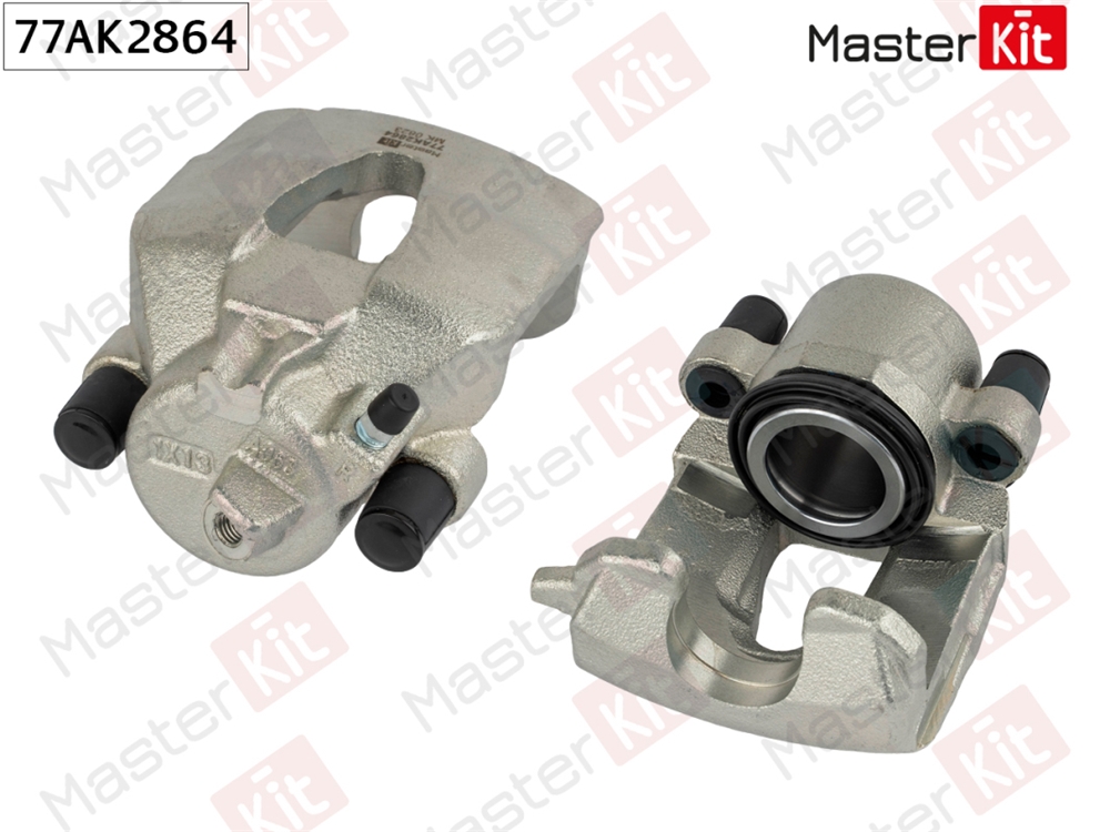MASTERKIT 77AK2864 Суппорт тормозной перед. прав. VW Polo(6R1,6C1,AW1,BZ1,6R) 09-,Skoda Rapid(NH3,NH1) 12-